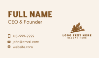 Brown Mountain Crane Business Card Image Preview