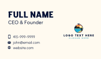Airplane Beach Vacation Business Card Preview