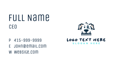 Cute Pet Grooming Business Card Image Preview