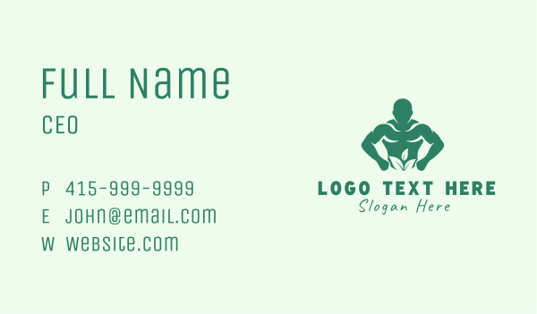 Natural Fit Body Business Card Design Image Preview