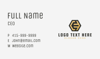 Letter E Golden Finance Business Card Image Preview