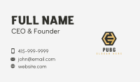 Letter E Golden Finance Business Card Image Preview