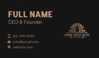 Luxury Floral Boutique Business Card Preview