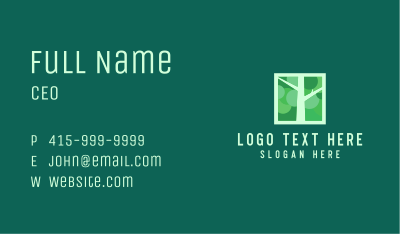 Green Tree Branches Business Card Image Preview