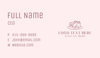Sweet Cake Dessert Business Card Image Preview