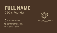 Corporate Law Emblem Business Card Image Preview