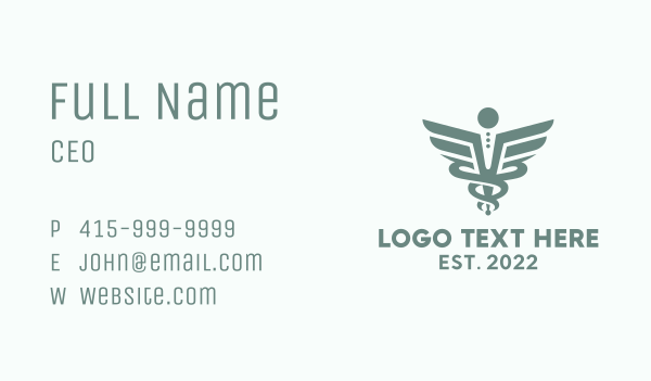 Aesculapius Medical Pharmacy  Business Card Design Image Preview