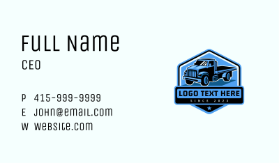 Truck Automotive Forwarding Business Card Image Preview