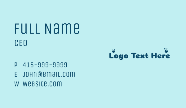 Laundry Shop Wordmark  Business Card Design Image Preview