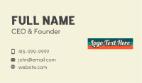 Classic Vintage Wordmark Business Card Image Preview