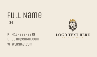 Crown Lion Head Business Card Image Preview