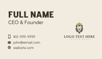 Crown Lion Head Business Card Image Preview