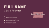 Script Handwriting Signage Business Card Image Preview