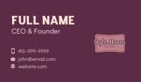 Script Handwriting Signage Business Card Image Preview