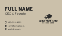 Native Wild Buffalo  Business Card Image Preview