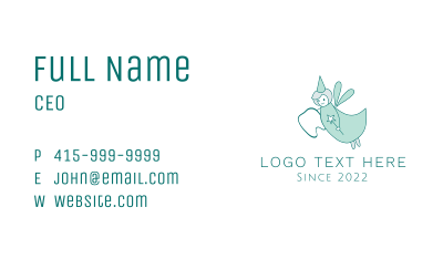 Kid Tooth Fairy Business Card Image Preview
