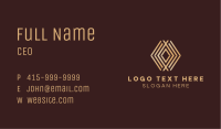 Gold Diamond Letter O Business Card Image Preview