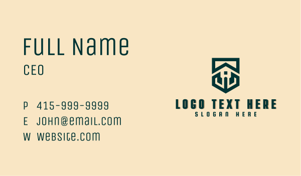 House Building Realty Business Card Design Image Preview