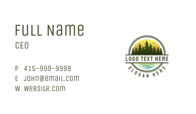Pine River Camp Business Card Image Preview