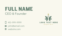 Marijuana Candle Plant Business Card Image Preview