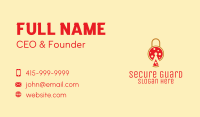 Pizza Slice Lock  Business Card Image Preview