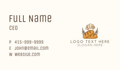 Bread Baker Toque Business Card Image Preview