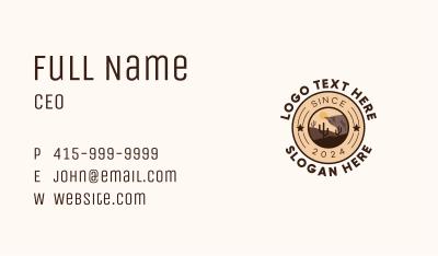 Outdoor Travel Desert Business Card Image Preview