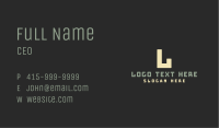 Generic Startup Lettermark Business Card Image Preview