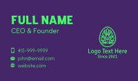 Green Plant Easter Egg Business Card Preview