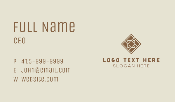 Flooring Tiling Pattern Business Card Design Image Preview