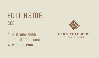 Flooring Tiling Pattern Business Card Image Preview