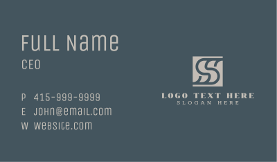 Professional Firm Letter S Business Card Image Preview