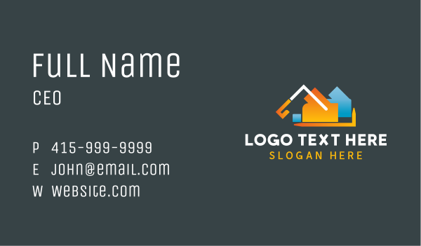 Excavation Mountain Construction Business Card Design Image Preview