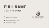 Suit Fashion Menswear Business Card Design