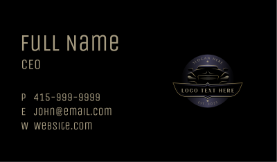 Luxurious Car Mechanic Business Card Image Preview