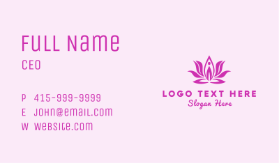 Flower Relaxation Spa Business Card Image Preview