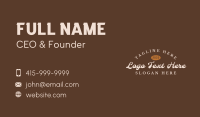 Hipster Cursive Wordmark Business Card Image Preview