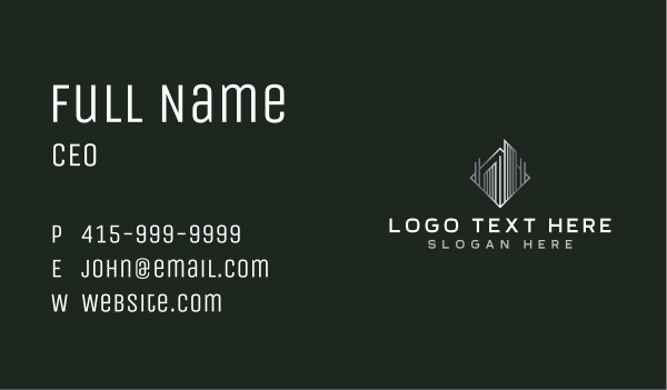 Hotel Tower Architecture Business Card Design Image Preview