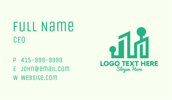 Green Eco City Business Card Design Image Preview