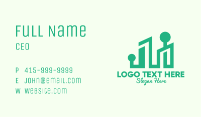 Green Eco City Business Card Image Preview