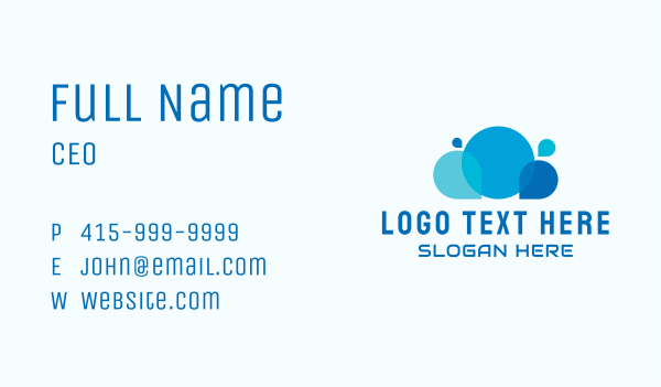 Data Cloud Digital Tech Business Card Design Image Preview