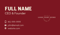 Luxury Business Wordmark Business Card Preview