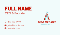 Triangle Circus Tent Business Card Design