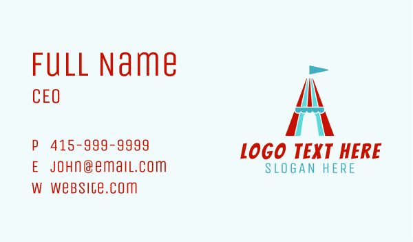 Triangle Circus Tent Business Card Design Image Preview