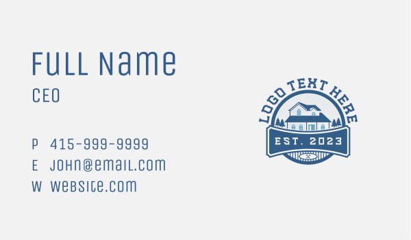 House Roof Repair Carpentry Business Card Design Image Preview