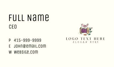 Thread Bird Tailoring Business Card Image Preview