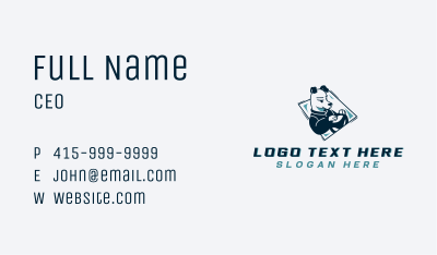 Pet Dog Driving Business Card Image Preview