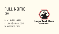 Bull Hexagon Emblem Business Card Image Preview