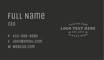 Clothing Business Wordmark Business Card Image Preview