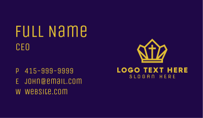 Cross Luxury Crown Business Card Image Preview